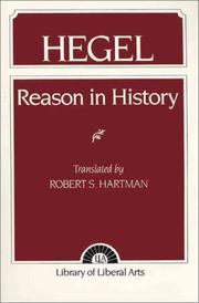 Cover of: Hegel: Reason in History