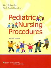 Cover of: Pediatric Nursing Procedures