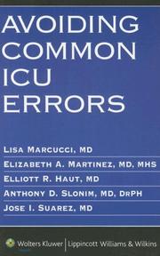 Cover of: Avoiding Common ICU Errors