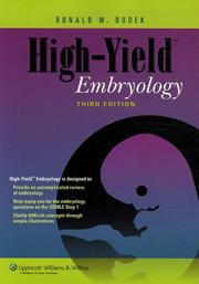 Cover of: High-Yield&#8482; Embryology: A Collaborative Project of Medical Students and Faculty (High-Yield&#8482; Series)