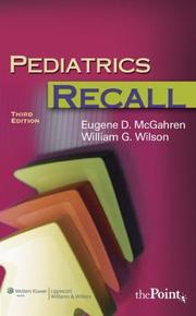 Cover of: Pediatrics Recall (Recall Series)