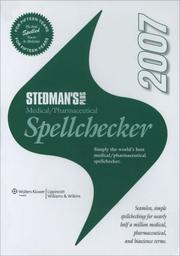 Cover of: Stedman's Plus Version 2007 Medical/Pharmaceutical Spellchecker (Standard) by Stedman's