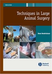 Cover of: Techniques in Large Animal Surgery by Dean Hendrickson