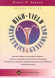 Cover of: High-Yield&#8482; Obstetrics and Gynecology (High-Yield&#8482; Series)