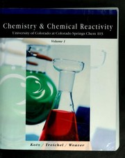 Cover of: Chemistry & chemical reactivity by John C. Kotz