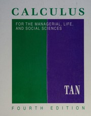 Cover of: Calculus for the managerial, life, and social sciences by Soo Tang Tan
