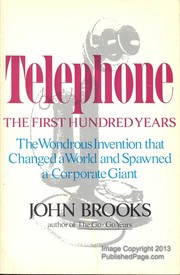 Cover of: Telephone: the first hundred years