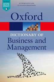Cover of: A dictionary of business and management