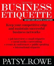 Cover of: Business Etiquette: Keep Your Competitive Edge and Maintain Successful Business Networks