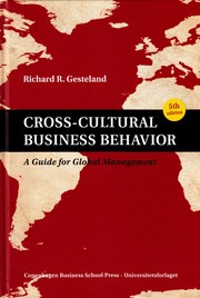 Cover of: Cross-cultural business behavior: a guide for global management