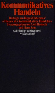 Cover of: Kommunikatives Handeln by herausgegeben von Axel Honneth und Hans Joas.