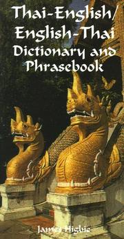 Cover of: Thai-English/English-Thai dictionary and phrasebook