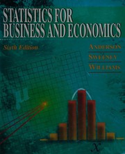 Cover of: Statistics for business and economics