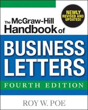 Cover of: The McGraw-Hill handbook of business letters by Roy W. Poe, Roy W. Poe