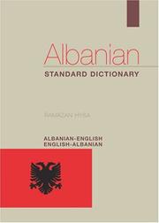 Albanian-English, English-Albanian standard dictionary by Ramazan Hysa