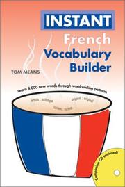 Cover of: Instant French vocabulary builder