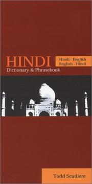 Cover of: Hindi-English/English-Hindi by Todd Scudiere