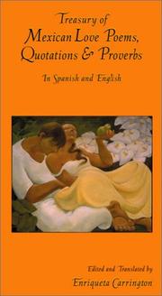 Cover of: Treasury of Mexican Love Poems, Quotations & Proverbs: In Spanish and English (Hippocrene Treasury of Love)