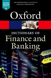 Cover of: A dictionary of finance and banking.