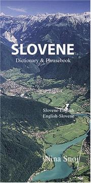 Cover of: Slovene Dictionary & Phrasebook: Slovene-English / English-Slovene (Hippocrene Dictionary & Phrasebooks)