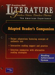 Cover of: Adapted Reader's Companion: The American Experience