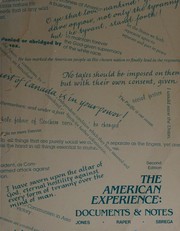 Cover of: The American Experience: Documents & Notes