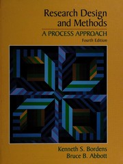 Cover of: Research design and methods: a process approach