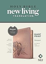 Cover of: NLT Compact Giant Print Bible, Filament Enabled Edition (Red Letter, LeatherLike, Rose Metallic Peony)