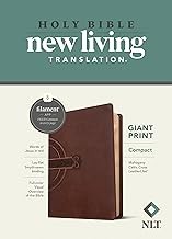 Cover of: NLT Compact Giant Print Bible, Filament Enabled Edition (Red Letter, LeatherLike, Mahogany Celtic Cross)