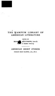 Cover of: American short stories, selected and ed by Charles Sears Baldwin