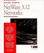 Cover of: Novell's Guide to Netware 3.12 Networks (Inside Story (San Jose, Calif.).)