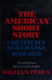 Cover of: The American short story by William Harwood Peden, William Peden