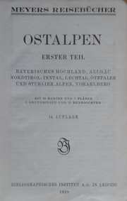 Ostalpen by Bibliographisches Institut