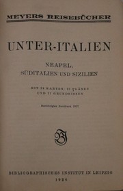 Cover of: Unter-Italien by Bibliographisches Institut