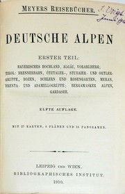 Cover of: Deutsche Alpen by 