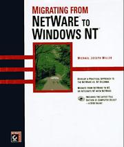 Cover of: Migrating from NetWare to Windows NT