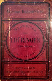 Cover of: Wegweiser durch Thüringen by Von Anding und Radefeld. Bearbeitet unter Mitwirkung des Thüringerwald-Vereins.