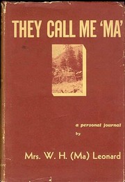 Cover of: They Call Me "Ma": A personal journal