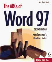 Cover of: The ABCs of Word 97 by Guy Hart-Davis