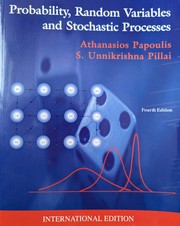 Cover of: Probability, Random Variables and Stochastic Processes with Errata Sheet by Athanasios Papoulis, S. Unnikrishna Pillai