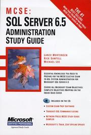 Cover of: McSe: SQL Server 6.5 Administration Study Guide
