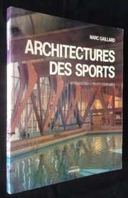 Cover of: Architectures des sports