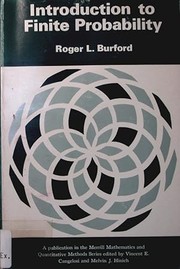Cover of: Introduction to finite probability. by Roger Lewis Burford