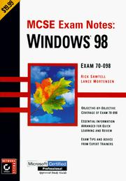 Cover of: McSe Exam Notes by Rick Sawtell, Lance Mortensen