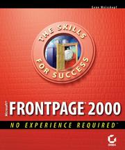 Cover of: Microsoft FrontPage 2000