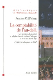 Cover of: Comptabilite de L'Au-Dela (la) by Jacques Chiffoleau