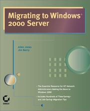 Cover of: Migrating to Windows 2000 Server by Allen Jones, Jim Berry