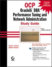 Cover of: OCP: ORacle8i DBA Performance Tuning and Network Administration Study Guide (With CD-ROM)