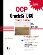 Cover of: OCP: Oracle8i DBO Study Guide