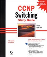 Cover of: CCNP Switching Study Guide (Exam 640-504 with CD-ROM) by Todd Lammle, Kevin Hales, Todd Lammine